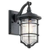 Kichler Royal Marine 1 Light 13.25" High Outdoor Wall Sconce Distressed Black