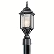 Kichler Chesapeake 1 Light Outdoor Post Light Black (Painted)