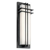 Kichler Manhattan 22" Tall Integrated LED Outdoor Wall Sconce - ADA Compliant Textured Black