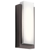 Kichler Dahlia Light 19" Tall LED Outdoor Wall Sconce - ADA Compliant Architectural Bronze