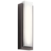 Kichler Dahlia Light 25" Tall LED Outdoor Wall Sconce - ADA Compliant Architectural Bronze