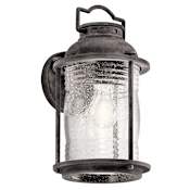 Kichler Ashland Bay Collection 13.5" Outdoor Wall Light Weathered Zinc