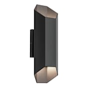Kichler Estella 17" Tall LED Outdoor Wall Sconce Black