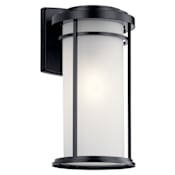 Kichler Toman Single Light 20" Tall Outdoor Wall Sconce Black