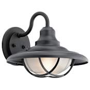 Kichler Harvest Ridge 1 Light Outdoor Wall Sconce Textured Black