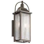 Kichler Harbor Row 2 Light 19" Tall Outdoor Wall Sconce Olde Bronze