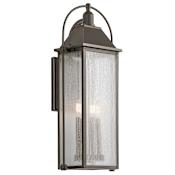 Kichler Harbor Row 4 Light 29" Tall Outdoor Wall Sconce Olde Bronze