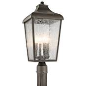 Kichler Forestdale 4 Light 22" Tall Post Light Olde Bronze