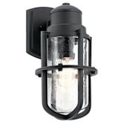 Kichler Suri Single Light 15-1/2" High Outdoor Wall Sconce Textured Black