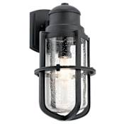 Kichler Suri Single Light 17-1/2" High Outdoor Wall Sconce Textured Black