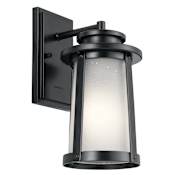 Kichler Harbor Bay Single Light 12-1/4" Tall Outdoor Wall Sconce Black