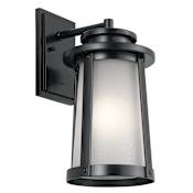 Kichler Harbor Bay Single Light 15-3/4" Tall Outdoor Wall Sconce Black