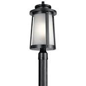 Kichler Harbor Bay Single Light 20-1/2" High Outdoor Single Head Post Light Black