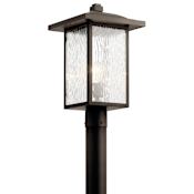 Kichler Capanna 18" Tall Outdoor Single Head Post Light Olde Bronze