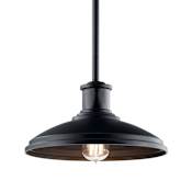 Kichler Allenbury Single Light 12" Wide Single Pendant / Semi-Flush Ceiling Fixture Olde Bronze