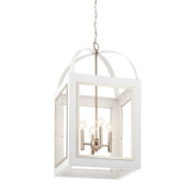 Kichler Vath 4 Light 16" Wide Taper Candle Single Pendant White