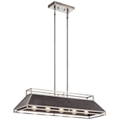 Kichler Grendel 38" Wide Linear Chandelier Classic Pewter