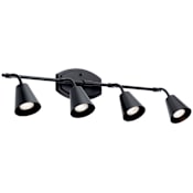 Kichler Sylvia 4 Light 30" Wide Fixed Rail Ceiling Fixture Black