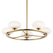 Kichler Pim 6 Light 28" Wide Chandelier Fox Gold
