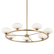Kichler Pim 7 Light 36" Wide Linear Chandelier Fox Gold