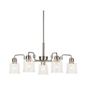 Kichler Aivian 5 Light 30" Wide Chandelier Nickel Textured