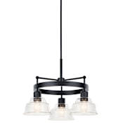 Kichler Eastmont 3 Light 23" Wide Ring Chandelier Black