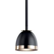 Kichler Baland 6" Wide LED Mini Pendant Black