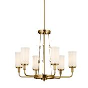 Kichler Vetivene 6 Light 29" Wide Chandelier Natural Brass