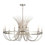 Kichler Baile 10 Light 37" Wide Taper Candle Chandelier Brushed Nickel