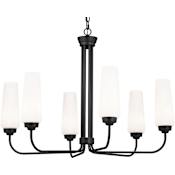 Kichler Truby 6 Light 30" Wide Chandelier Black