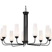 Kichler Truby 9 Light 38" Wide Chandelier Black