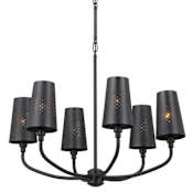 Kichler Adeena 6 Light 27" Wide Chandelier Black
