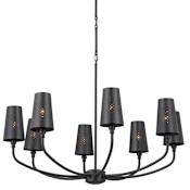 Kichler Adeena 8 Light 37" Wide Chandelier Black