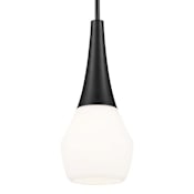 Kichler Deela 7" Wide Mini Pendant Black