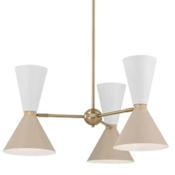 Kichler Phix 6 Light 31" Wide Chandelier Champagne Bronze