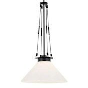 Kichler Albers 19" Wide Pendant Black