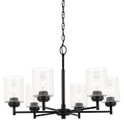 Kichler Winslow 6 Light 26" Wide Chandelier Black