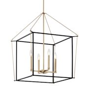 Kichler Eisley 4 Light 23" Wide Taper Candle Pendant Champagne Bronze