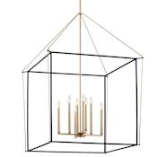 Kichler Eisley 8 Light 35" Wide Taper Candle Pendant Champagne Bronze