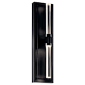 Kichler Sycara 2 Light 19" Tall Bathroom Sconce Black