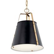 Kichler Etcher 13" Wide Pendant Black
