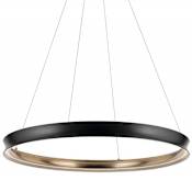 Kichler Larousse 50" Wide LED Ring Chandelier Black
