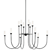 Kichler Moraine 50" Wide LED Chandelier Black