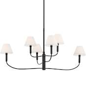 Kichler Eadie 6 Light 41" Chandelier Black