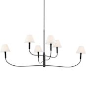 Kichler Eadie 6 Light 52" Chandelier Black