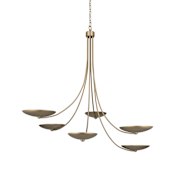 Kichler Palmela 6 Light 46" Wide Chandelier Champagne Bronze
