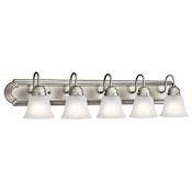 Kichler 5 Light 36" Wide Bathroom Vanity Light Brushed Nickel