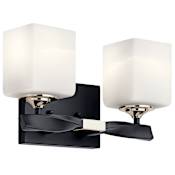 Kichler Marette 2 Light 14" Wide Bathroom Vanity Light Black