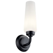Kichler Truby 13" Tall Bathroom Sconce Black