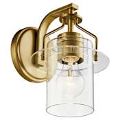 Kichler Everett 9" Tall Wall Sconce Brushed Brass